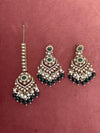 AMEIRA Green Kundan Necklace Set
