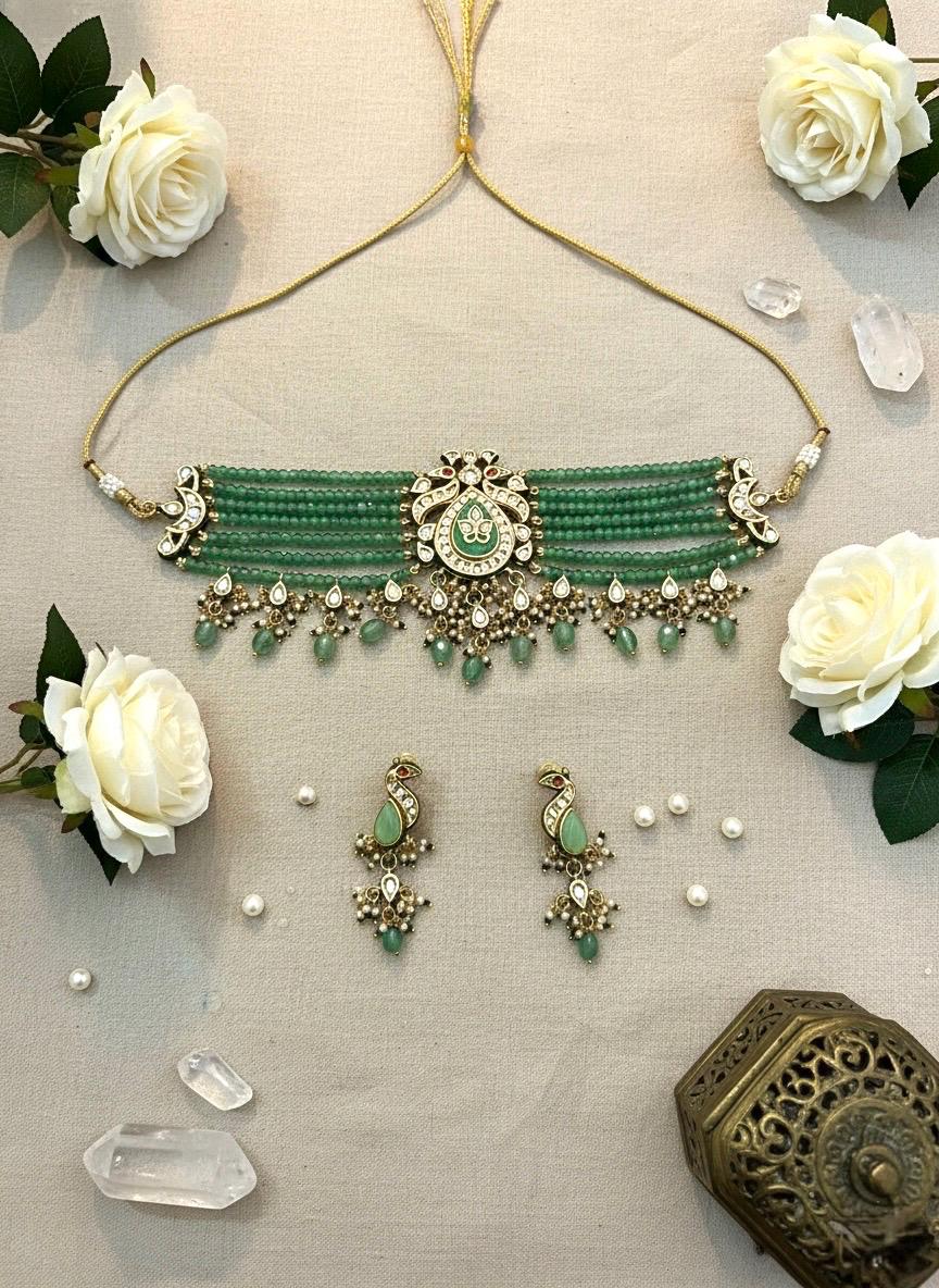 ALIZA Mint Necklace Set