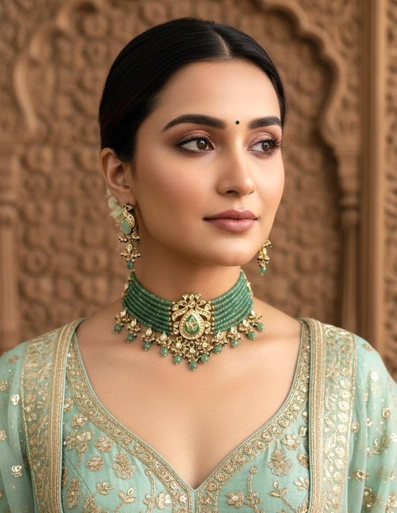 ALIZA Mint Necklace Set