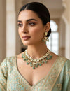 AAFIYA Mint Gold Necklace Set