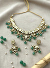 AAFIYA Mint Gold Necklace Set
