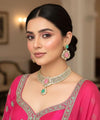 REVATI Mint pink Choker Necklace Earrings set
