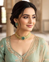 NITYA Mint Choker set, Indian Pakistani ethnic wedding jewelry