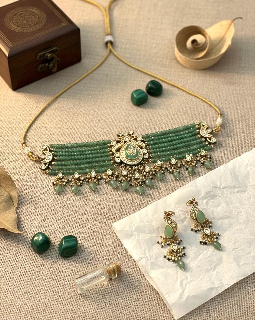 ALIZA Mint Necklace Set