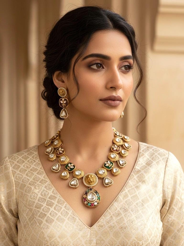 SHIVKA Multicolored Necklace Set