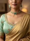 TARU Mint green choker necklace set,cz Indian Bridal jewelry,doublet stone,pakistani wedding jewellery