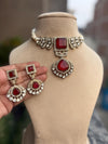 NAYAN Red Necklace Set