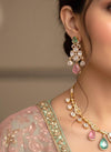 AMAYA Mint Pink Hasli Necklace Set