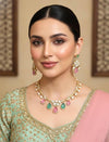 AMAYA Mint Pink Hasli Necklace Set