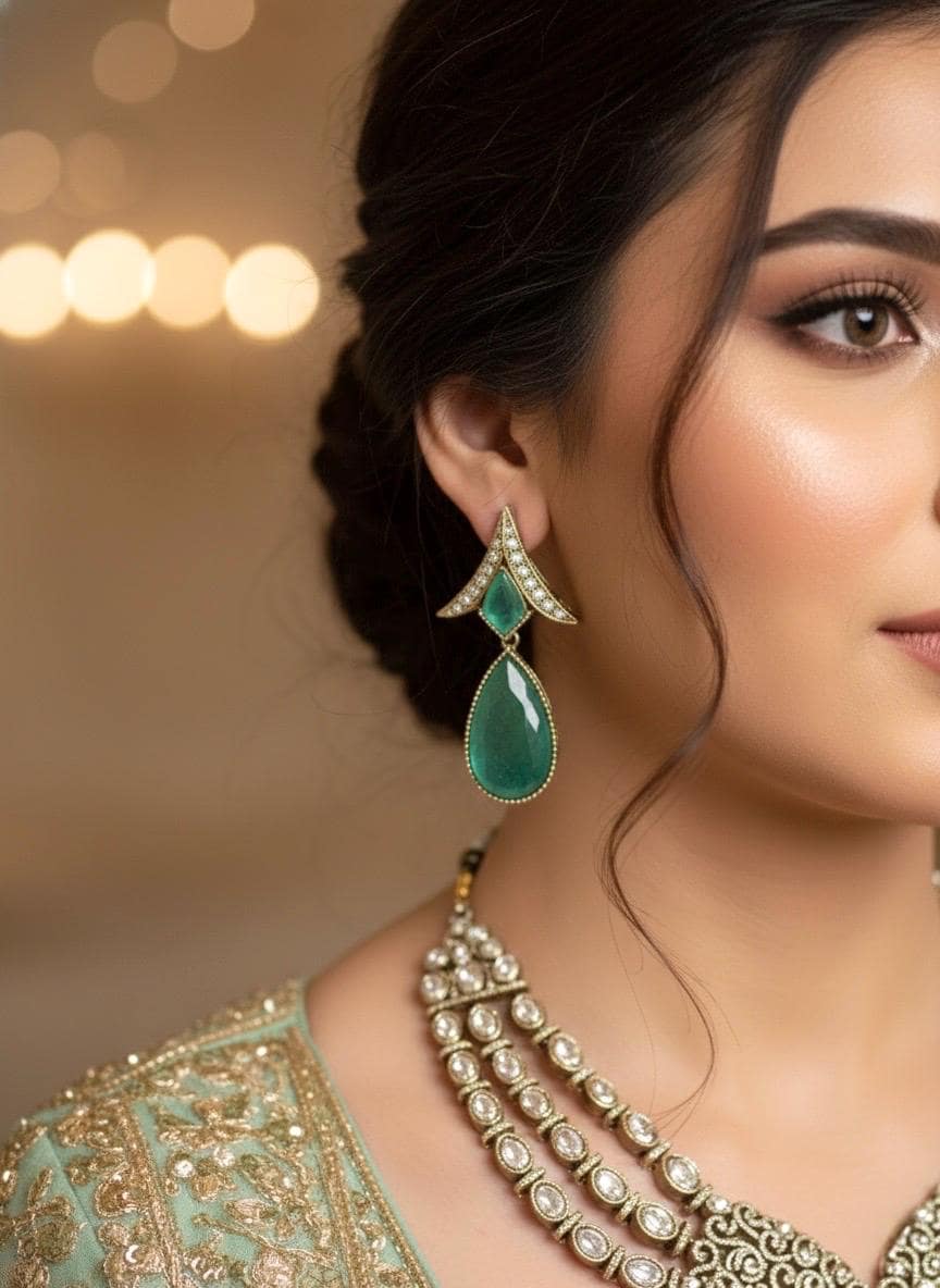 AKSHARA Mint Necklace Set