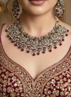 AMEYA Ruby Kundan Necklace Set