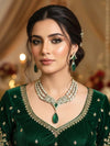 AKSHARA Emerald Green Necklace Set