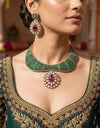 ADIRA Polki Necklace Set