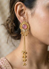 JENNA Light Pink Kashmiri Earrings