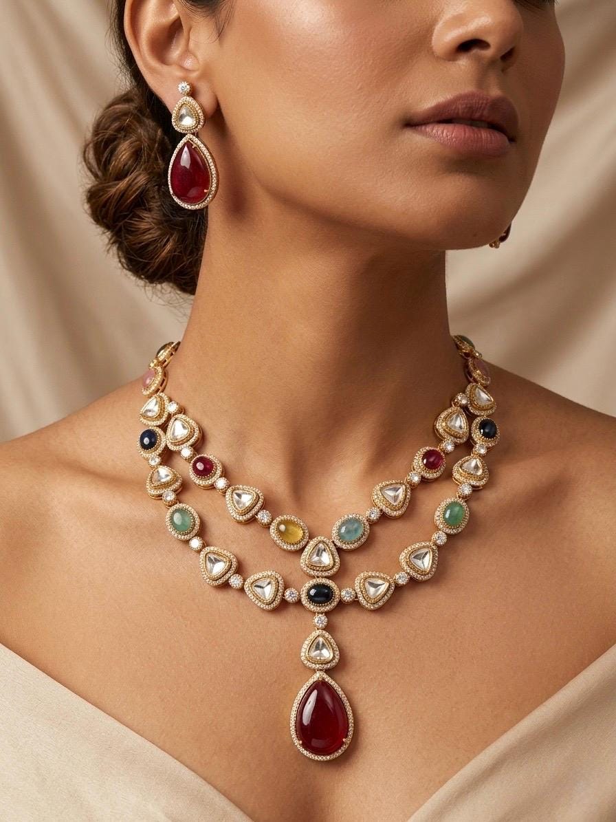 SHRIYA Multicolored Necklace Set