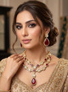 SHRIYA Red Necklace Set