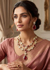 SHRIYA Red Necklace Set