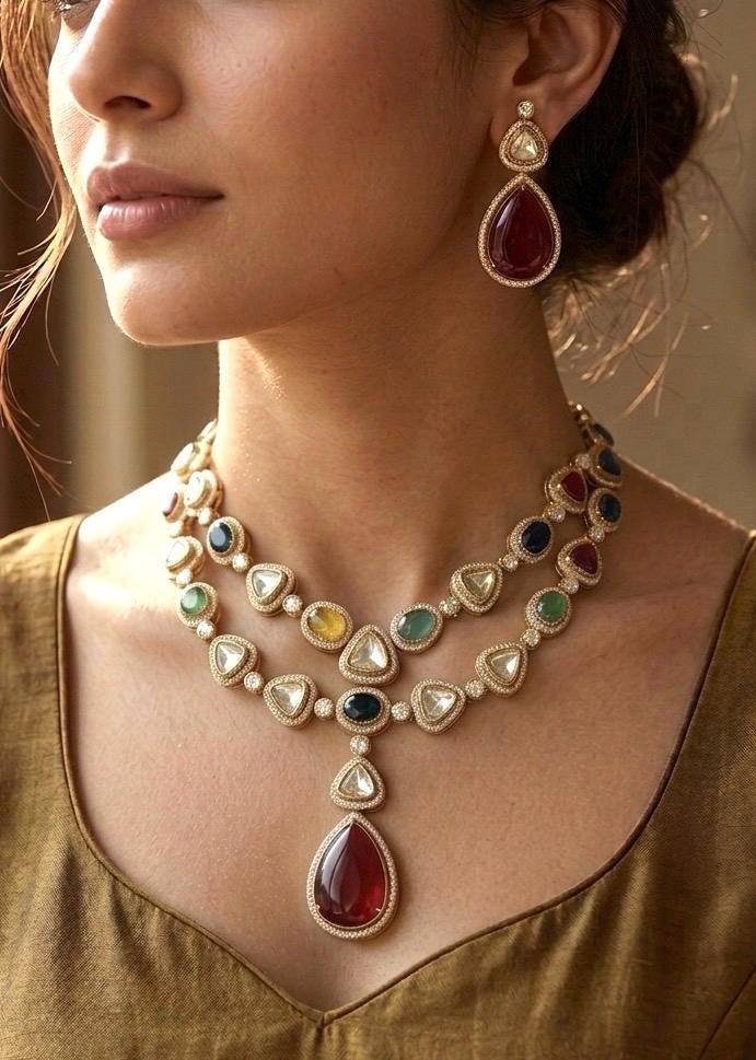 SHRIYA Multicolored Necklace Set