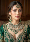 AALIYAH Green Kundan Necklace Set