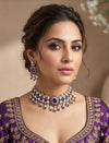 MANIKA Purple Necklace Set