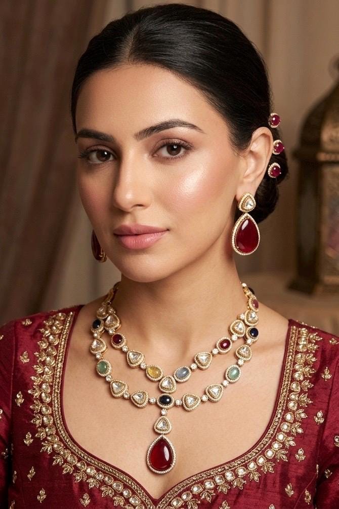 SHRIYA Multicolored Necklace Set