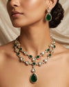 SHRIYA Green Necklace Set