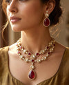 SHRIYA Red Necklace Set