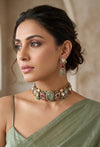 NIRAYA Sage Green Necklace Set