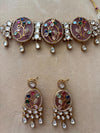 SOHINI Pink Sabya Choker Set