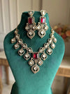 MENUKA Red Victorian Necklace Set